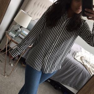 Everlane pinstripe button down